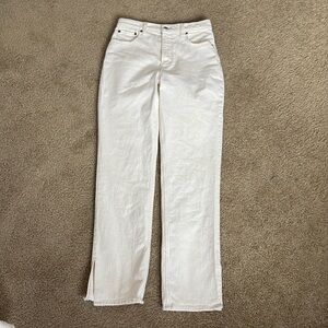 Abercrombie & Fitch 90s Straight ultra high-rise size 28/6 ecru